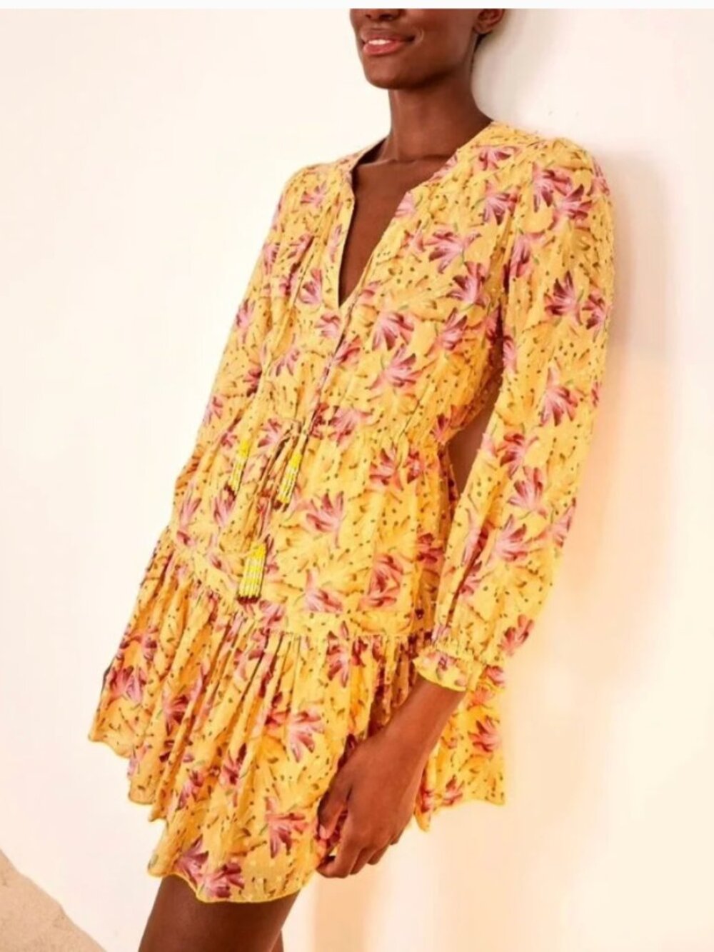 FARM Rio Banana Sunshine Midi Dress